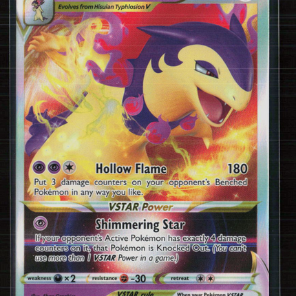 Pokemon 2022 Astral Radiance Hisuian Typhlosion VSTAR #54/189