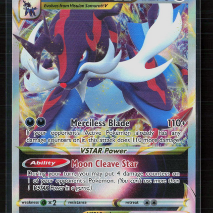 Pokemon 2022 Astral Radiance Hisuian Samurott VSTAR #102/189