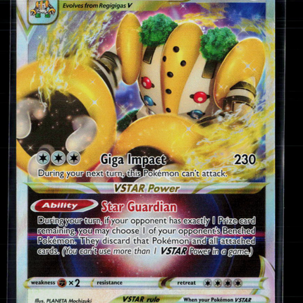 Pokemon 2023 Crown Zenith Regigigas VSTAR #114/159