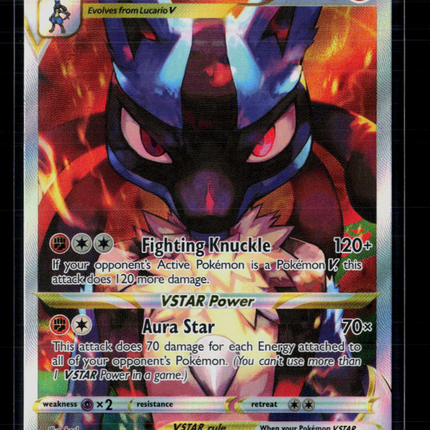 Pokemon Sword & Shield Lucario VSTAR FA #SWSH291