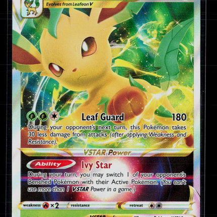 Pokemon Sword & Shield Leafeon VSTAR #SWSH195