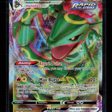 Pokemon 2023 Crown Zenith Rayquaza VMAX #102/159