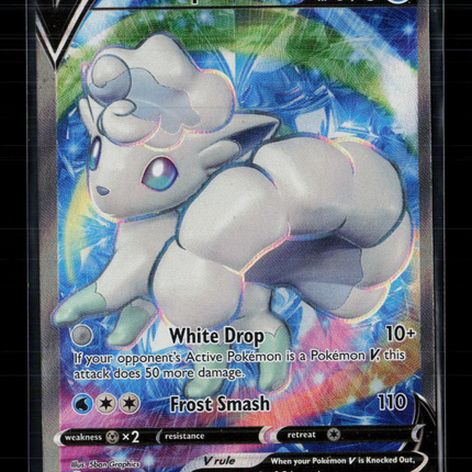 Pokemon 2022 Silver Tempest Alolan Vulpix V FA #173/195