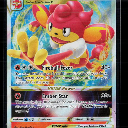 Pokemon 2023 Crown Zenith Simisear VSTAR #23/159