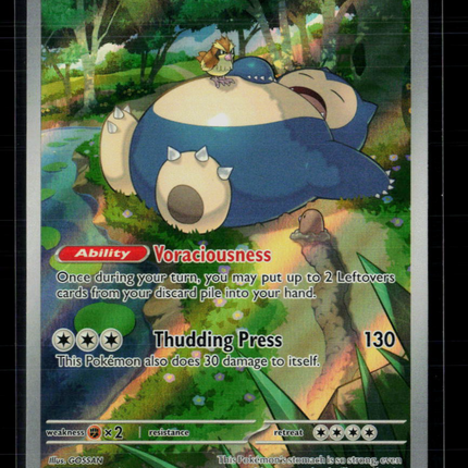 Pokemon Scarlet & Violet Snorlax FA #SVP EN 051