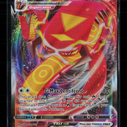 Pokemon 2020 Darkness Ablaze Centiskorch VMAX #34/189