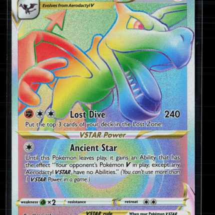 Pokemon 2022 Lost Origin Aerodactyl VSTAR HR #199/196