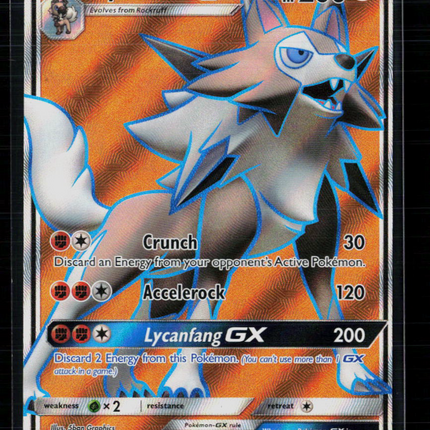 Pokemon 2017 Burning Shadows Lycanroc GX FA #136/147