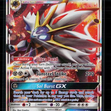 Pokemon 2017 Sun & Moon Solgaleo GX #SM16