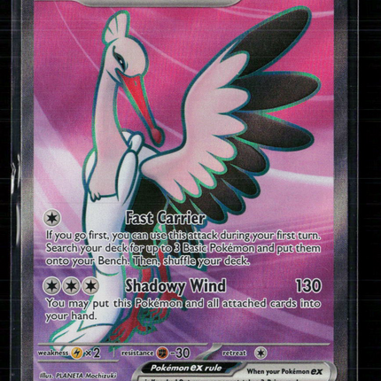 Pokemon 2023 Paradox Rift Bombirdier EX FA #234/182