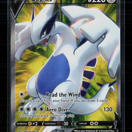 Pokemon 2022 Silver Tempest Lugia V FA #185/195