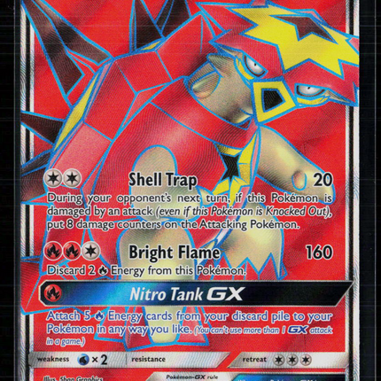 Pokemon 2017 Guardians Rising Turtonator GX FA #131/145