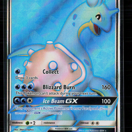 Pokemon 2017 Sun & Moon Lapras GX FA #139/149