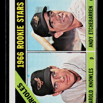 1966 Topps Andy Etchebarren Darold Knowles #27