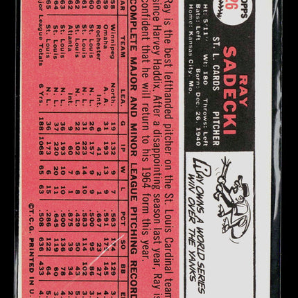 1966 Topps Ray Sadecki #26