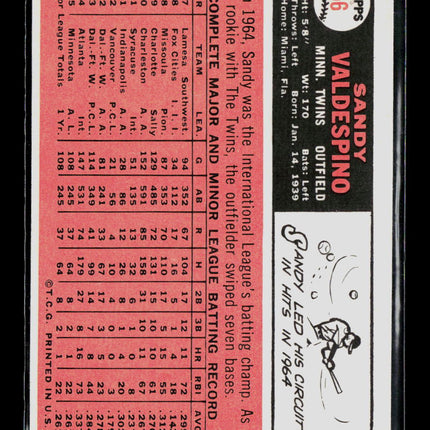 1966 Topps Sandy Valdespino #56