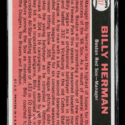 1966 Topps Billy Herman #37