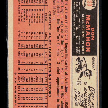 1966 Topps Don McMahon #133