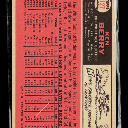 1966 Topps Ken Berry #127