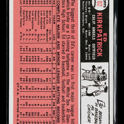 1966 Topps Ed Kirkpatrick #102
