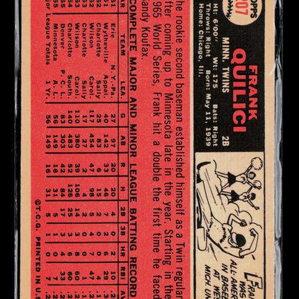 1966 Topps Frank Quilici #207
