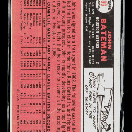 1966 Topps John Bateman #86