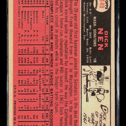 1966 Topps Dick Nen #149