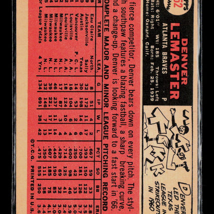 1966 Topps Denver Lemaster #252