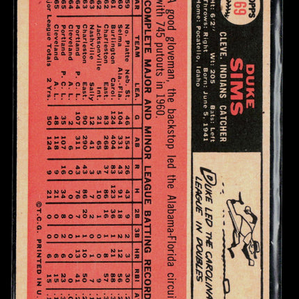 1966 Topps Duke Sims #169
