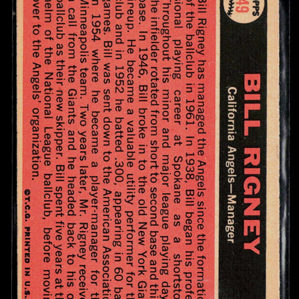 1966 Topps Bill Rigney #249
