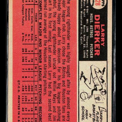 1966 Topps Larry Dierker #228