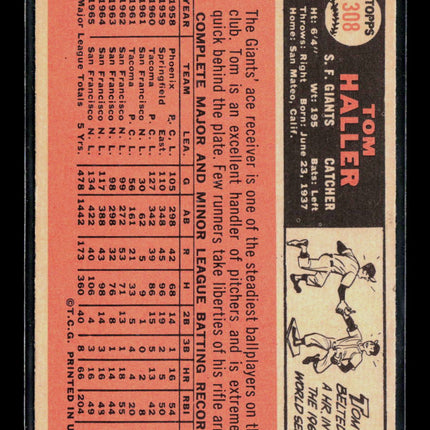 1966 Topps Tom Haller #308