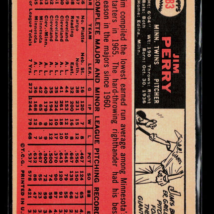 1966 Topps Jim Perry #283