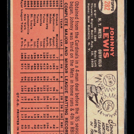 1966 Topps Johnny Lewis #282