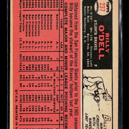 1966 Topps Billy O'Dell #237