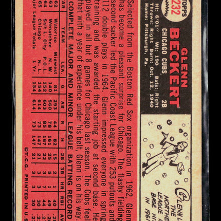 1966 Topps Glenn Beckert #232