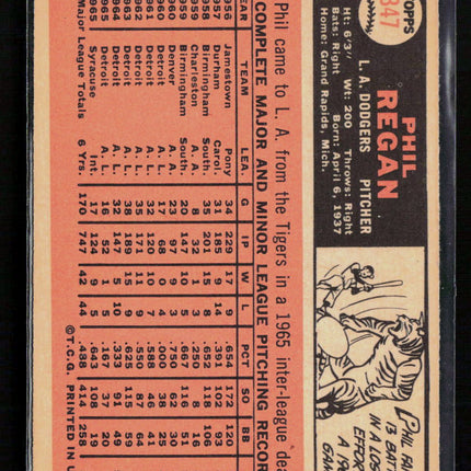1966 Topps Phil Regan #347