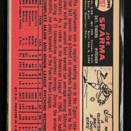 1966 Topps Joe Sparma #267