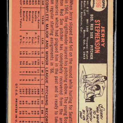 1966 Topps Jerry Stephenson #396