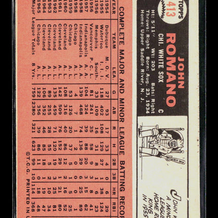 1966 Topps John Romano #413