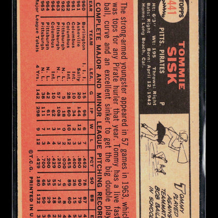 1966 Topps Tommie Sisk #441