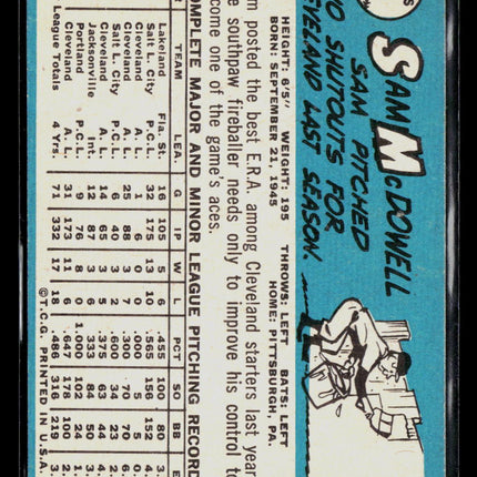 1965 Topps Sam McDowell #76