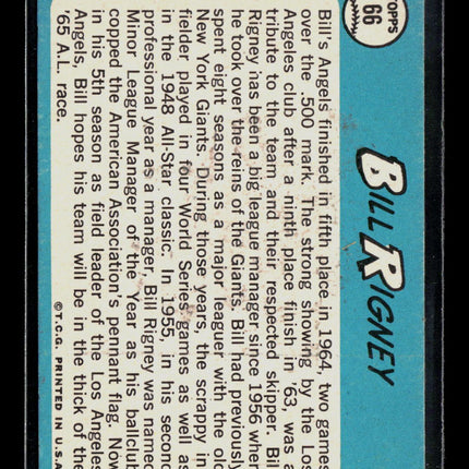 1965 Topps Bill Rigney #66