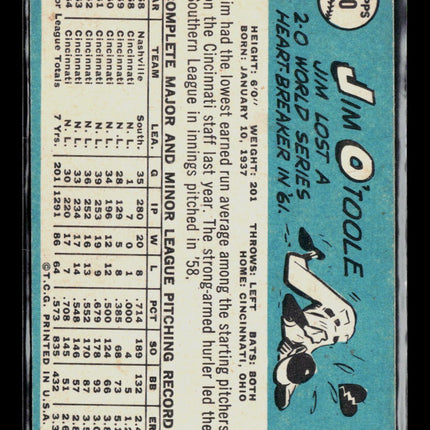 1965 Topps Jim O'Toole #60