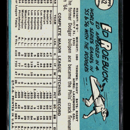 1965 Topps Ed Roebuck #52