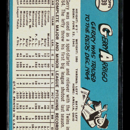 1965 Topps Gerry Arrigo #39