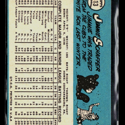 1965 Topps Jimmie Schaffer #313