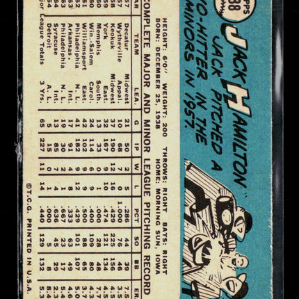 1965 Topps Jack Hamilton #288
