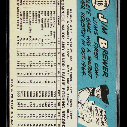 1965 Topps Jim Brewer #416