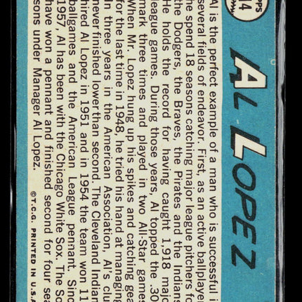 1965 Topps Al Lopez #414